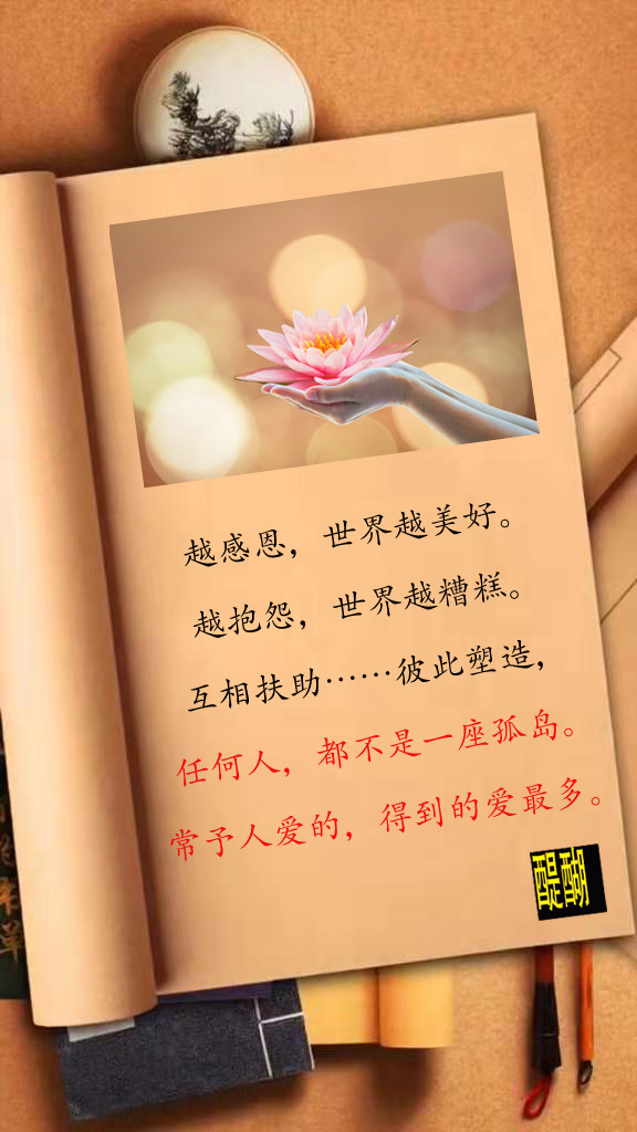 越感恩，世界越美好