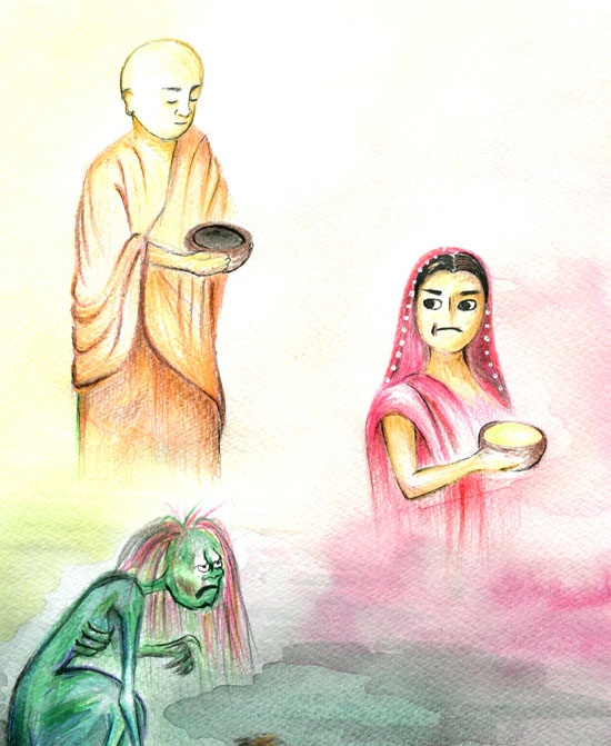 富那奇堕饿鬼因缘