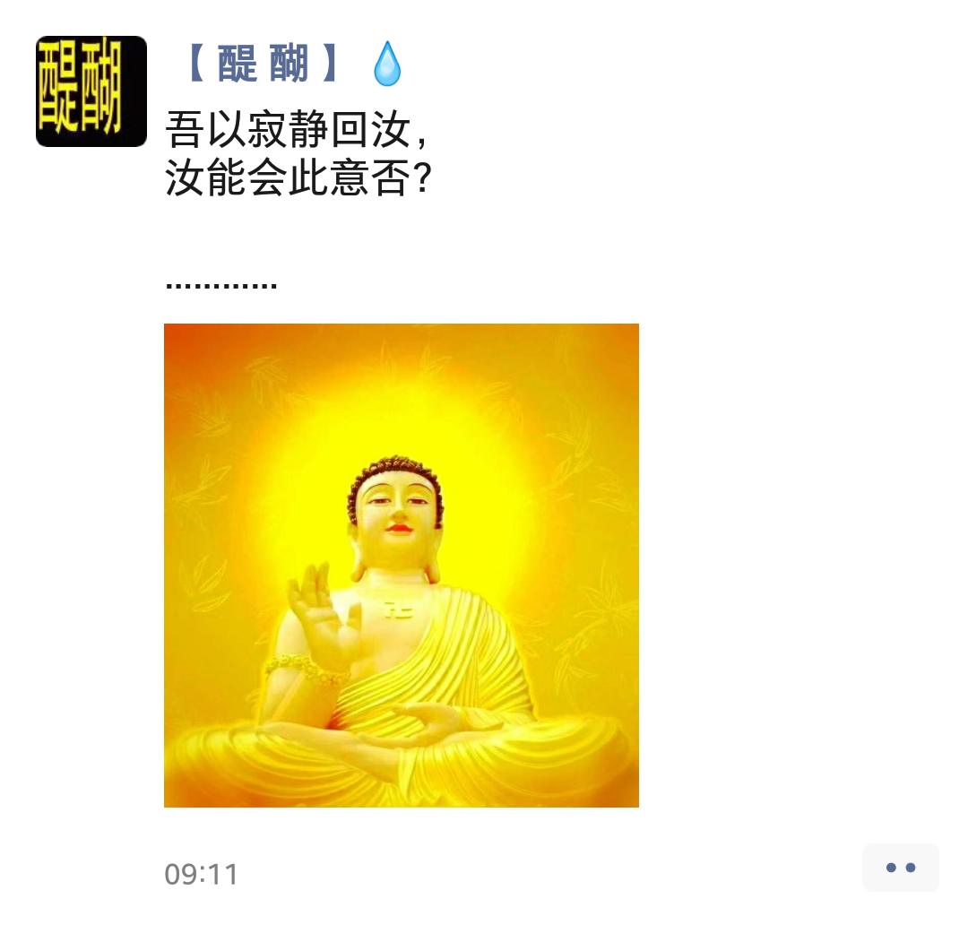 吾以寂静回汝， 汝能会此意否？