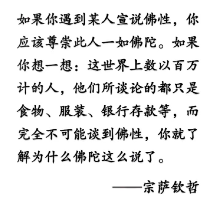 如果你遇到某人宣说佛性